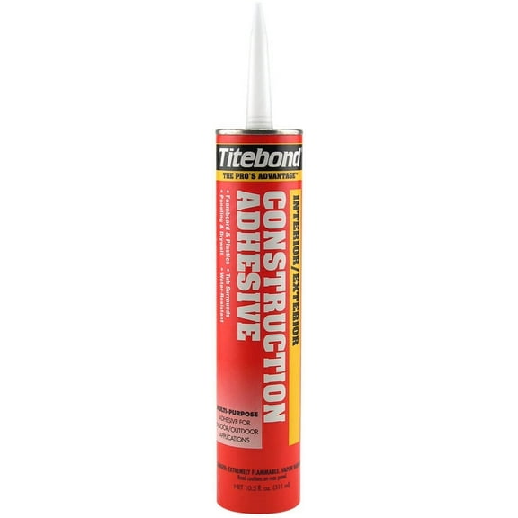 Titebond 3451 Construction Adhesive, 10.5 oz, Cartridge, Tan, Liquid