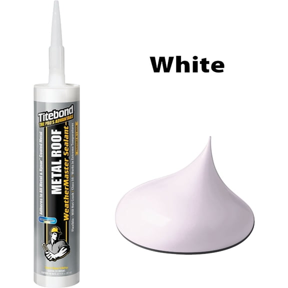 Titebond Adhesive Caulk - Waterproof Silicone - 10.1 oz, White
