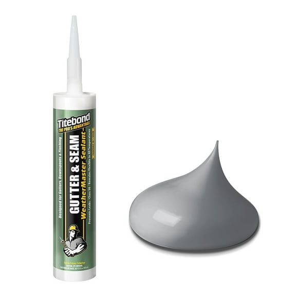 Titebond 9.5 Oz. WeatherMaster Gutter & Seam Sealant 7331 - Aluminum Gray