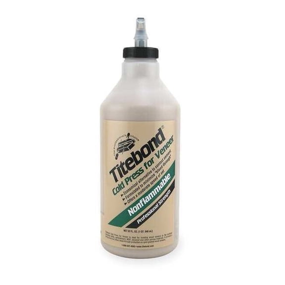 Titebond Cold Press for Veneer Nonflammable 24 h Wood Glue, Multicolor, 2.46 lb