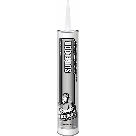 Titebond Contractor Grade Subfloor Adhesive - Single Pack Residential Use, Standard Application