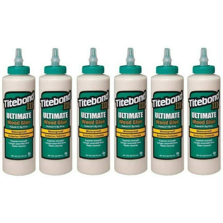 Titebond III Ultimate Wood Glue, 16-Ounces #1414 6-Pack, Green