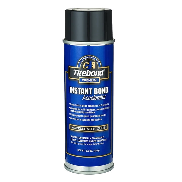 Titebond Wood Adhesive, Instant Bond Accelerator, 5.5 oz, Water Fix ...