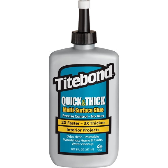 Titebond Quick & Thick Multi-Surface Glue - Pack of 2