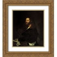 thumbnail image 1 of Titian 2x Matted 20x24 Gold Ornate Framed Art Print 'Portrait of a Musician', 1 of 2