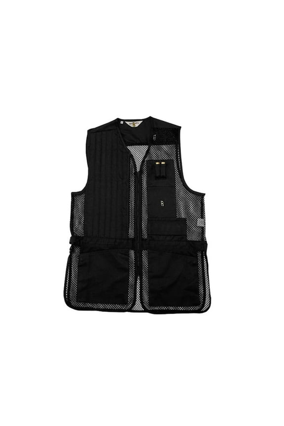 Bob Allen Mesh Shooting Vest, Black, Left Hand, Large