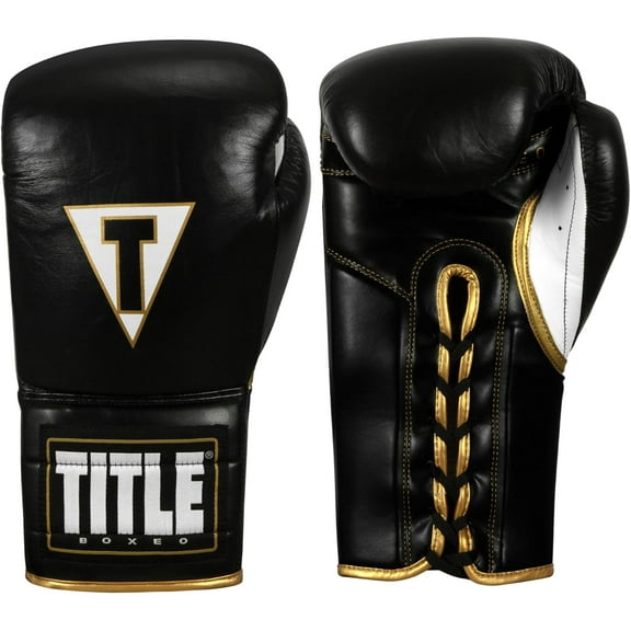 Title Boxeo Mexican Leather Lace Training Gloves Quatro