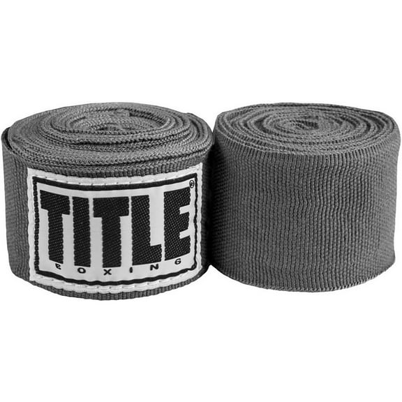 Title Boxing 180" Semi Elastic Mexican Handwraps - Gray