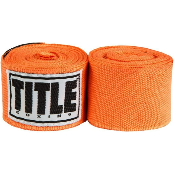 Title Boxing 180" Semi Elastic Mexican Handwraps - Orange