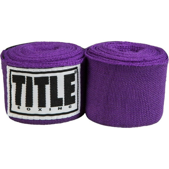 Title Boxing 180" Semi Elastic Mexican Handwraps - Purple
