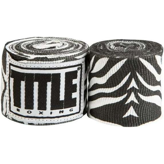 Title Boxing 180" Semi Elastic Mexican Handwraps - Zebra