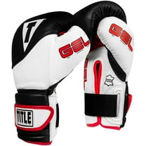 Title Boxing Gel Suspense Training Gloves - 14 oz - Black/White