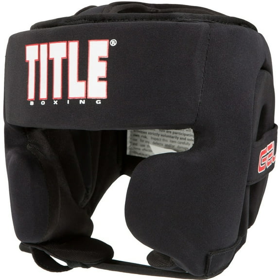Title Boxing Gel Ultra-Lite Washable Custom Form Fit Headgear - Regular - Black