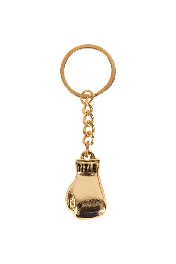 Heavy-Duty Metal Fashion Boxing Glove Keychain - Gold