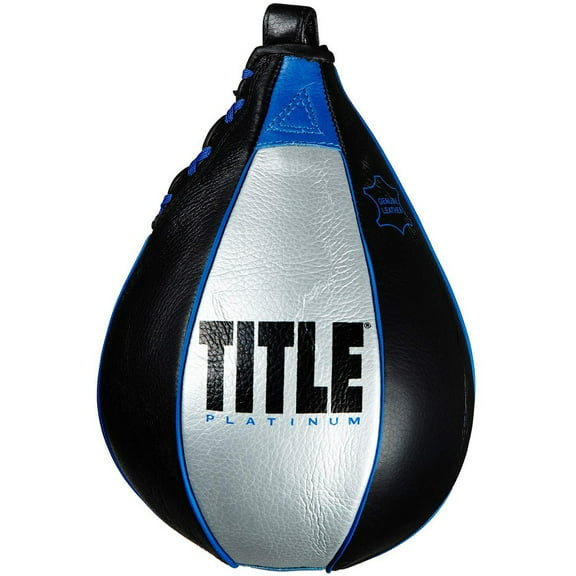 Title Boxing Platinum Perilous Speed Bag - Medium - Black/Silver
