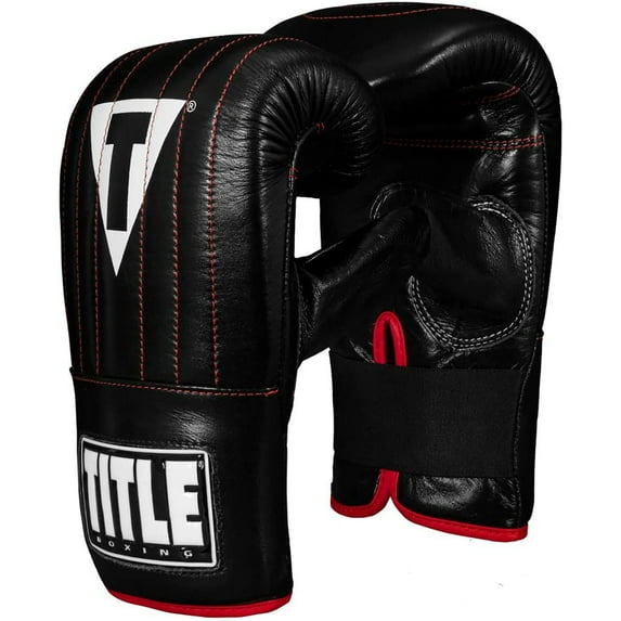 Title Boxing Professional Old School Leather Bag Gloves 3.0 - Large - Black