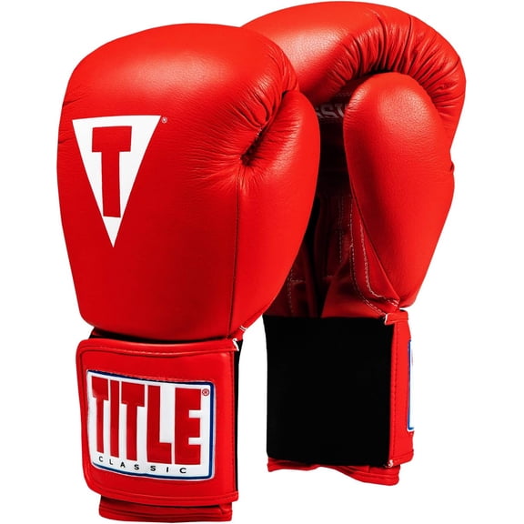 Title Classic Leather Elastic Training Gloves 2.0