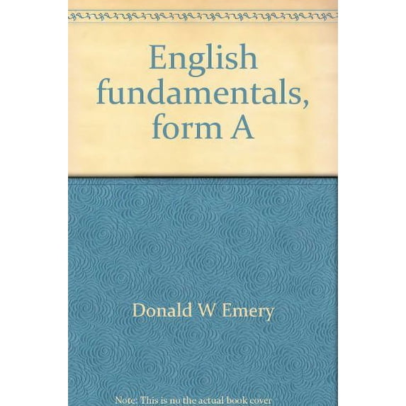 Pre-Owned Title: English fundamentals form A Paperback