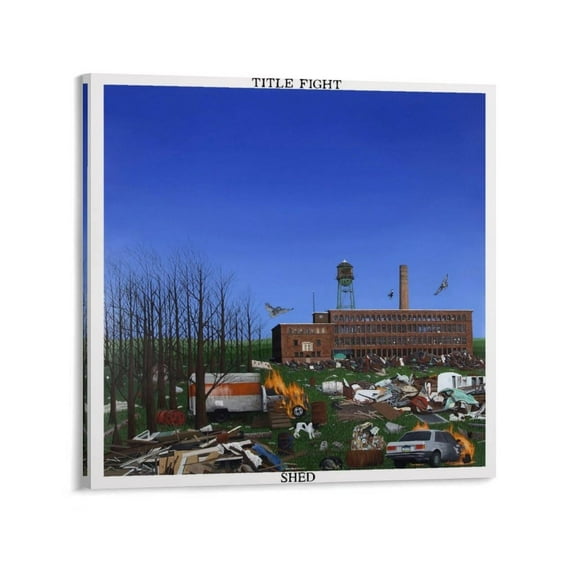 Title Fight Shed Canvas Poster Bedroom Decoration Landscape Office Valentine's Birthday Gift