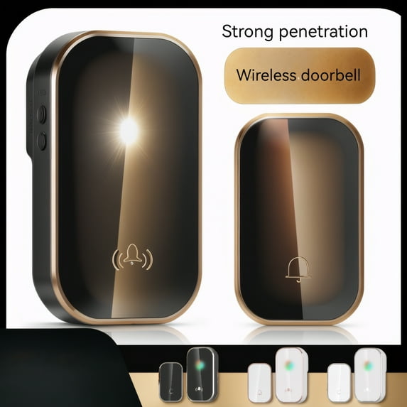 Title Home Wireless Doorbell, Ac-Powered Digital Music Doorbell With Multiple Digital Tones And Remote Pager Control, European Standard Receiver And Transmitter Set For Home