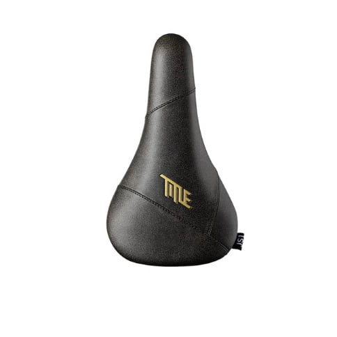 Title JS1 Saddle, CrMO Rails, Black/ Gold Crackle