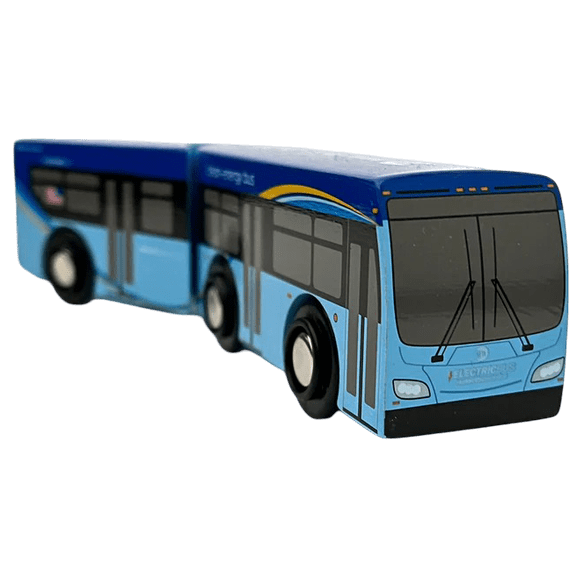 Title: Munipals MP01-2103 NYC XE60 Articulated Bus Wooden Railway Vehicle for Ages 3+