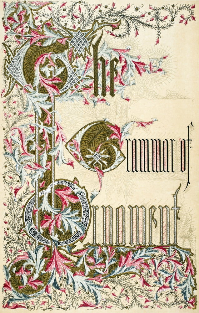 Title Page From The Grammar Of Ornament By Owen Jones Published By Day & Son London 1865 Canvas Art - Ken Welsh Design Pics (22 x 36)
