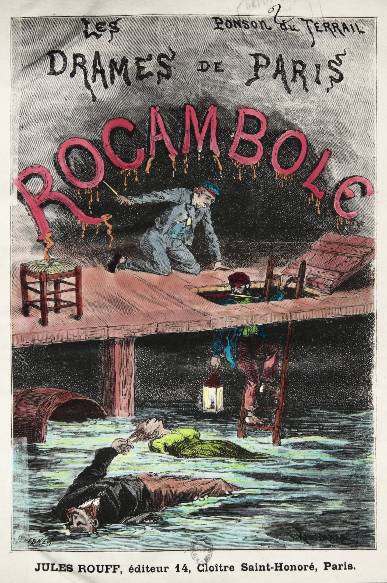 Title Page Of Rocambole Canvas Art - (24 x 36)