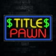 thumbnail image 1 of Title Pawn-LED Neon Sign 33"L x 18"H #31308, 1 of 3