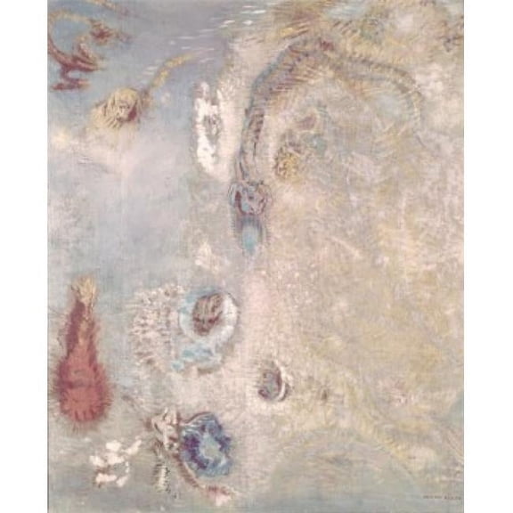 Title Unknown Abstract Fantasy Odilon Redon 1840-1916 French Poster Print - 18 x 24 in.