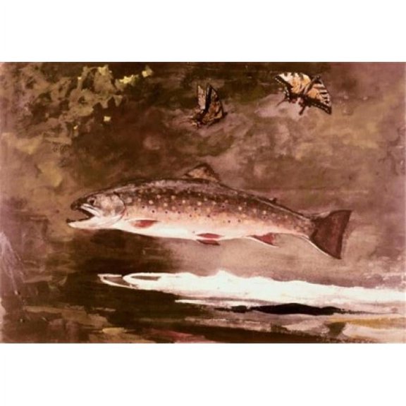 Title Unknown Fish Winslow Homer 1836-1910 American Poster Print - 18 x 24 in.
