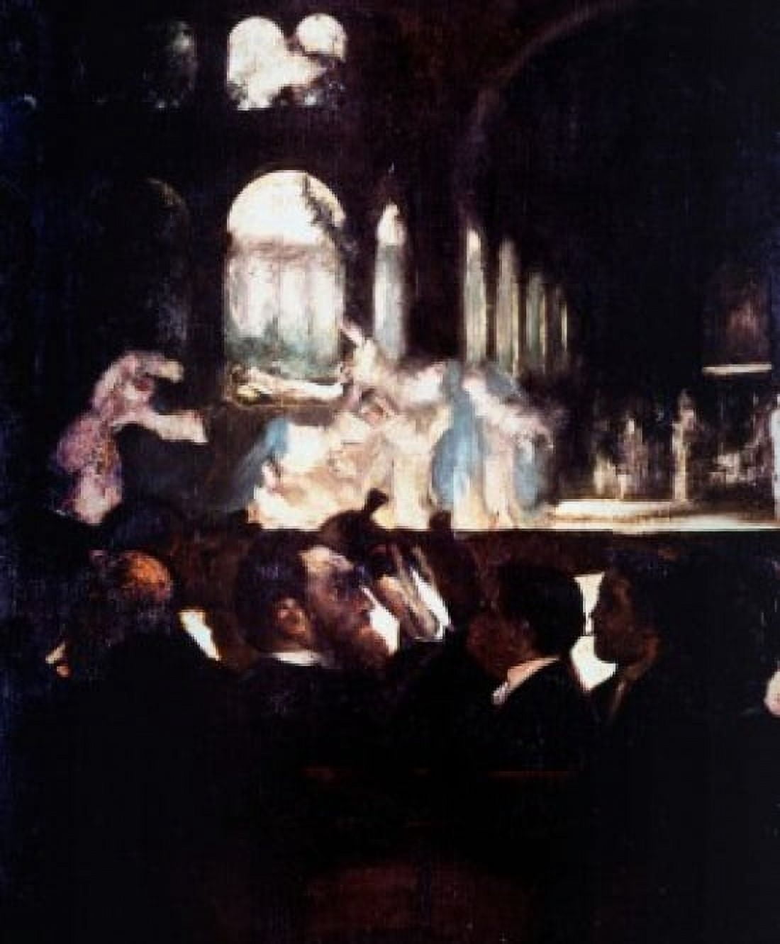 Title Unknown (Orchestra Pit) Edgar Degas (1834-1917 French) Canvas Art - Edgar Degas (18 x 24)