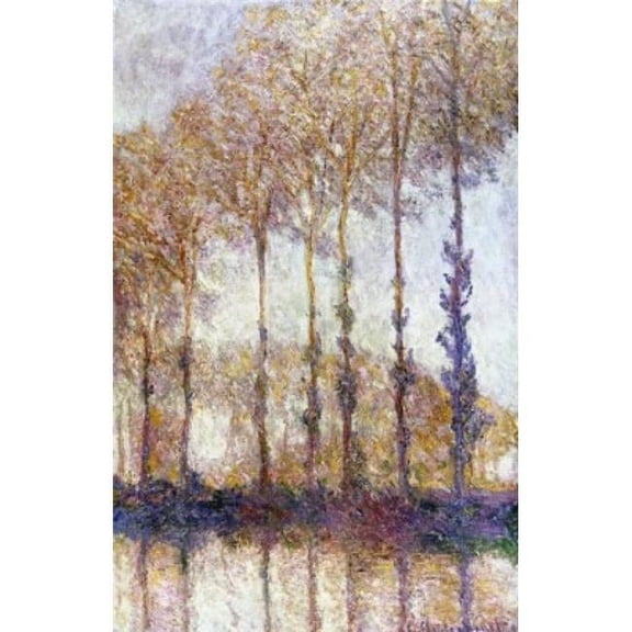 Title Unknown Poplars Claude Monet 1840-1926 French Poster Print - 18 x 24 in.