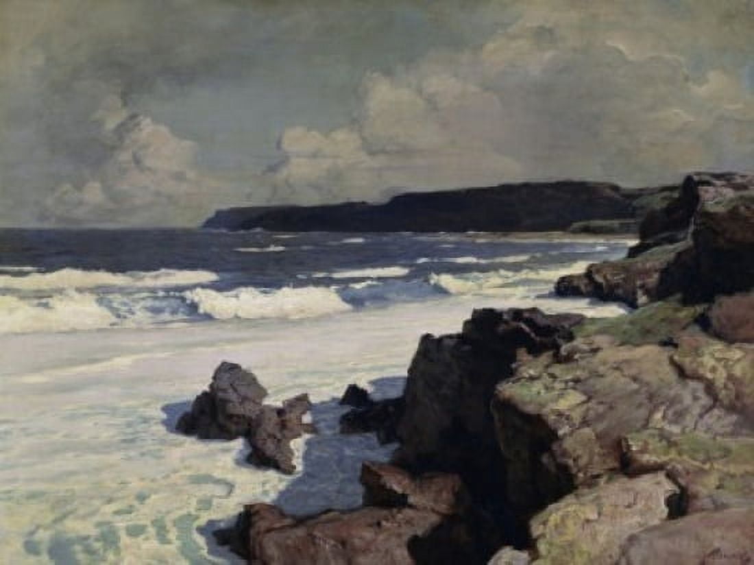 Title Unknown (Seascape) Frederick Judd Waugh (1861-1940 American) Canvas Art - Frederick Judd Waugh (24 x 36)