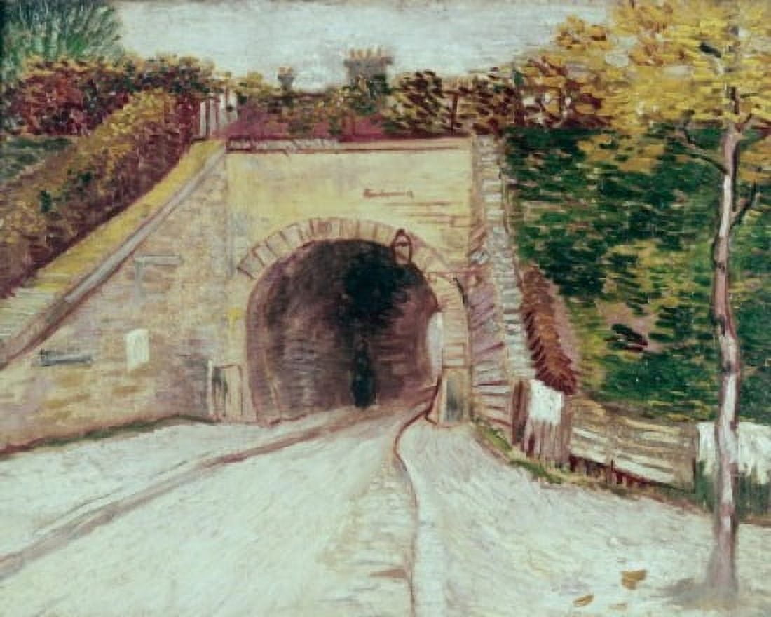 Title Unknown (Tunnel Thru Hillside) Vincent van Gogh (1853-1890 Dutch) Solomon R Guggenheim Museum New York USA Canvas Art - Vincent van Gogh (18 x 24)