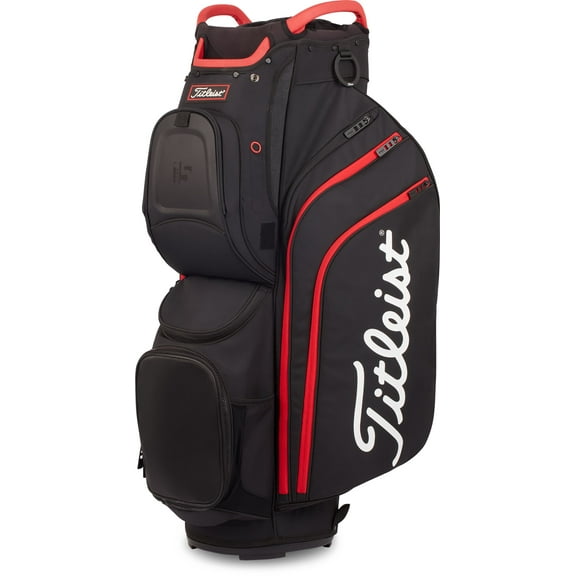 Titleist 2022 Cart 15 Cart Bag (Black/Black/Red)
