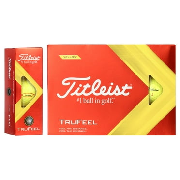 Titleist 2022 TruFeel Yellow Golf Balls, 12 Pack, Yellow