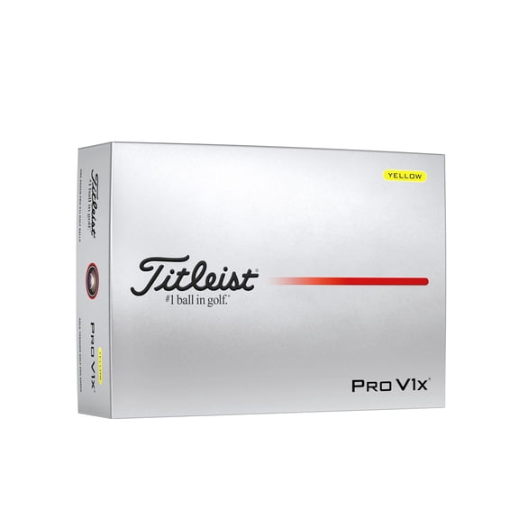 Titleist 2025 Pro V1x, 12 Pack, Yellow