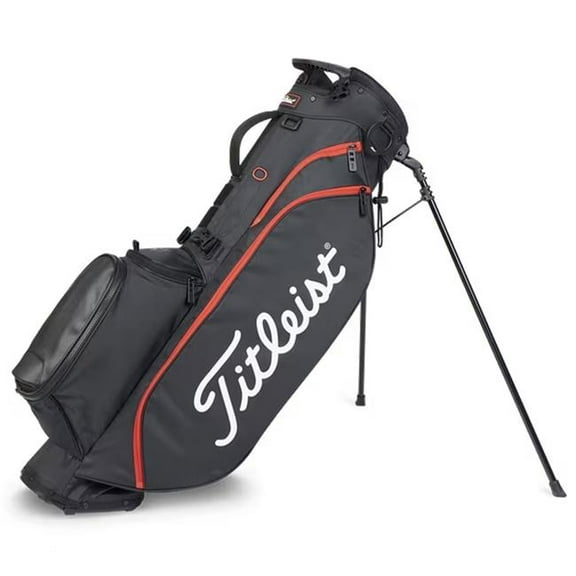 Titleist 90583 Players 4 2024 Golf Stand Bag - Black & Red