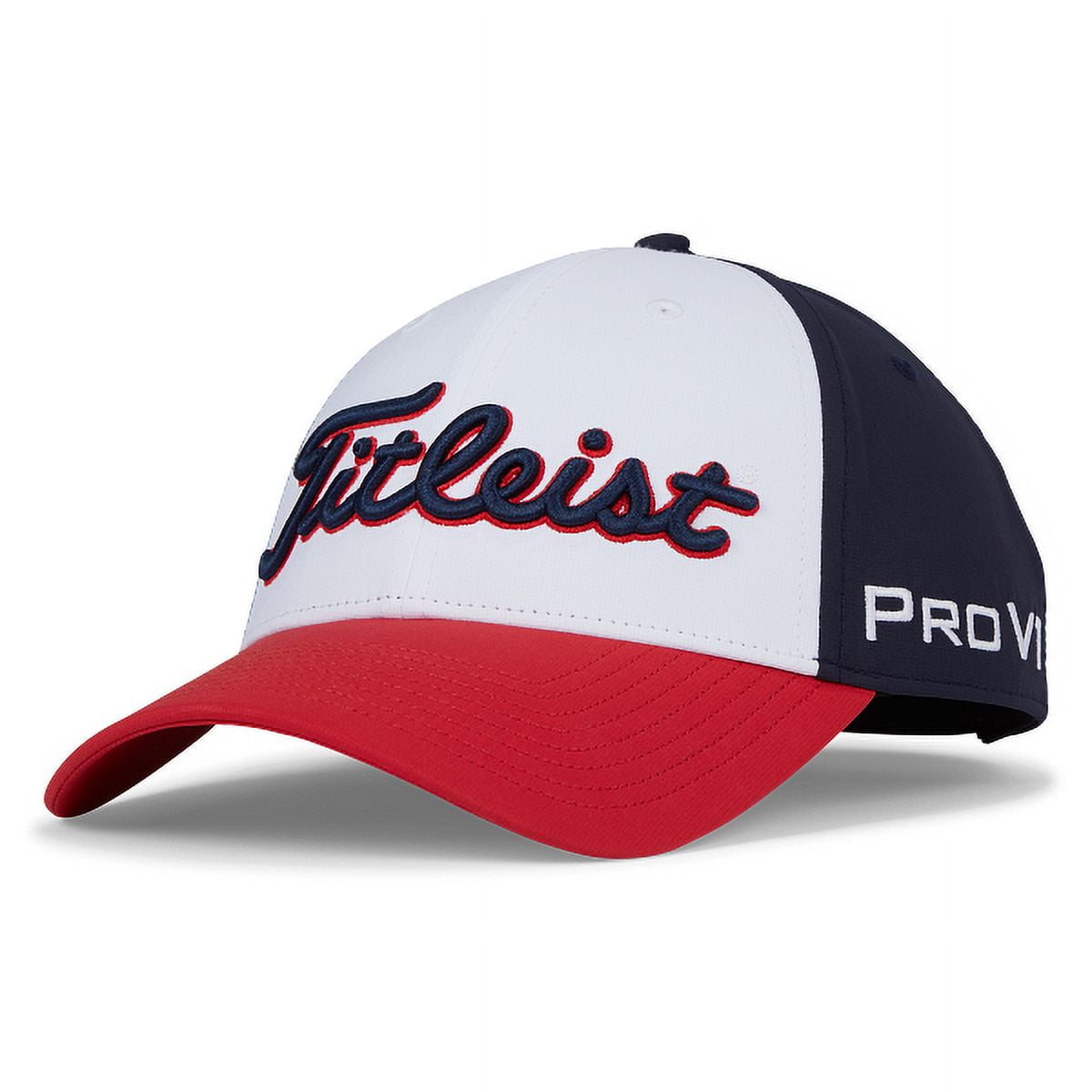 Titleist Tour Performance Adjustable Cap - White/Navy/Red Titleist Tour Performance Adjustable Cap - White/Navy/Red