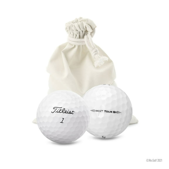 Titleist NXT Tour S - Quantity 12 in Eco-Friendly Bag (Professionally Recycled)