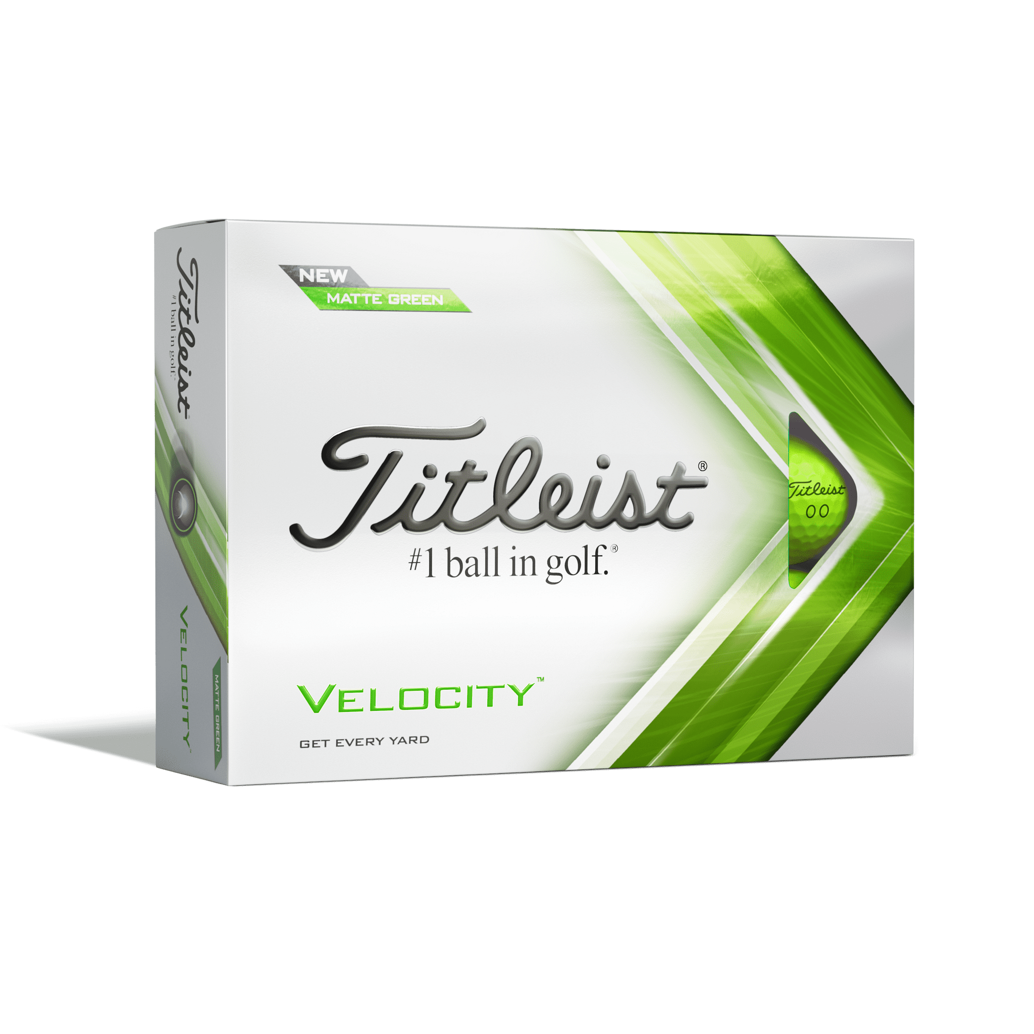 Titleist Velocity Golf Balls, 12 Pack, Matte Green