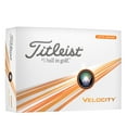 thumbnail image 1 of Titleist Velocity Golf Balls, 12 Pack, Matte Orange, 1 of 7