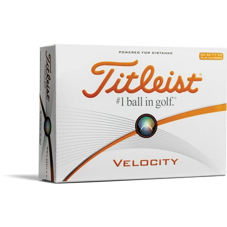 Titleist Velocity Golf Balls, Double Digits, 12 Pack