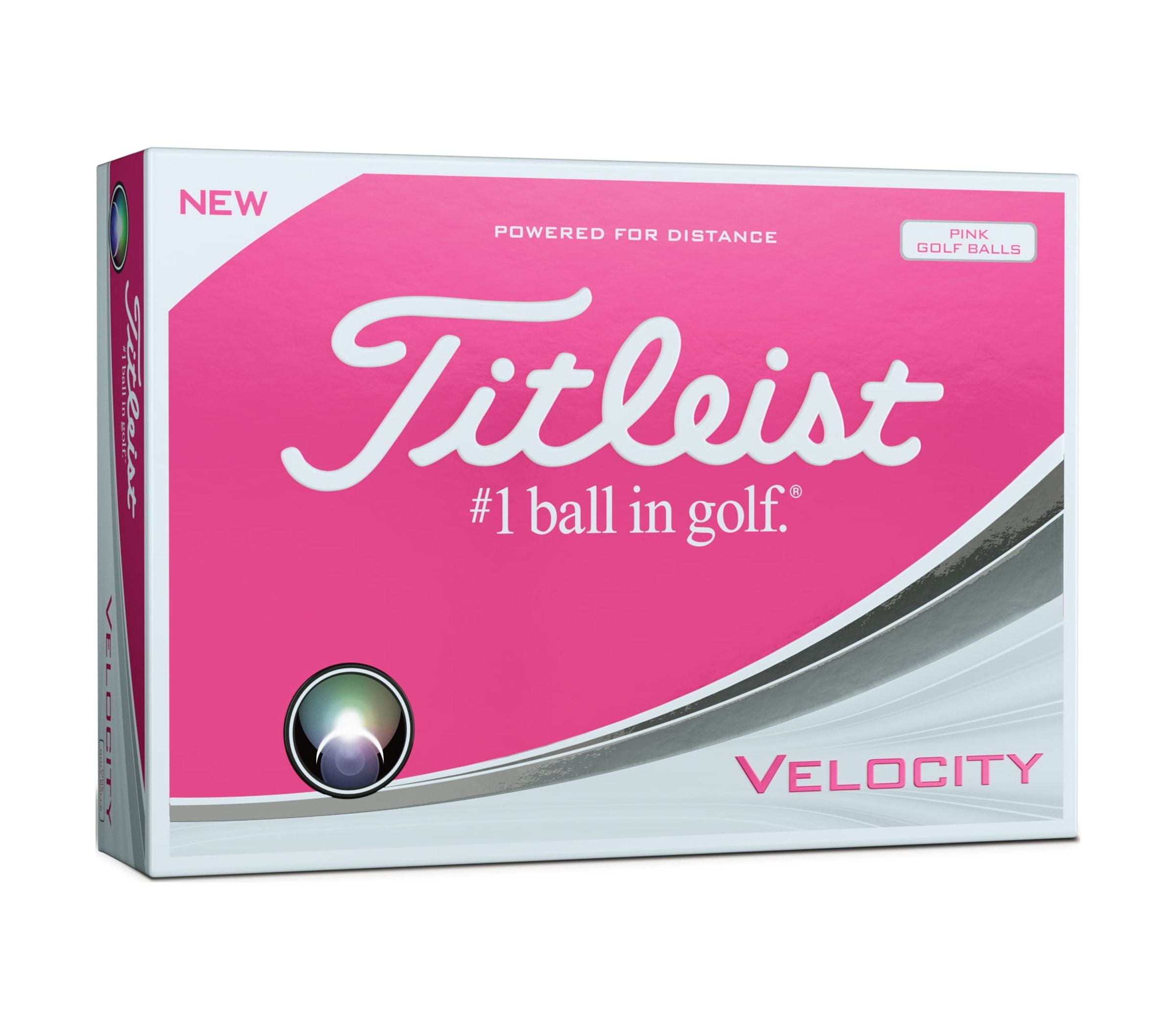 Titleist Velocity Golf Balls, Pink, 12 Pack - Walmart.com