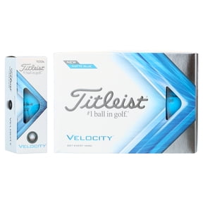 Titleist Velocity High Impact Straight Distance Golf Balls, Matte Blue, 12 Count