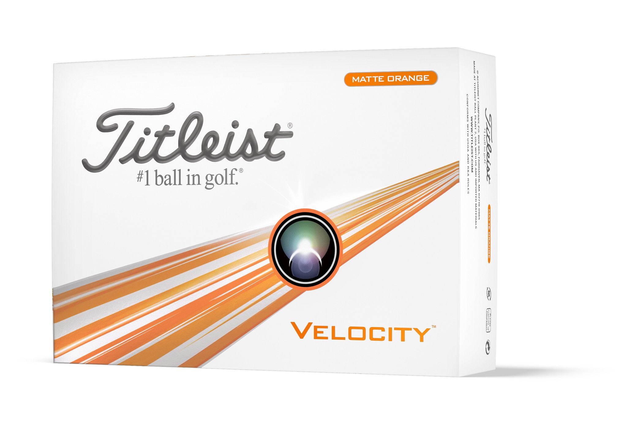 Titleist Velocity Matte Orng DD#'s, 6 Pack, Orange - Walmart.com