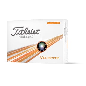 Titleist Velocity Matte Orng DD#'s, 6 Pack, Orange