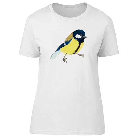 Titmouse Lovely Yellow Bird T-Shirt Women -Image by Shutterstock, Female Small
