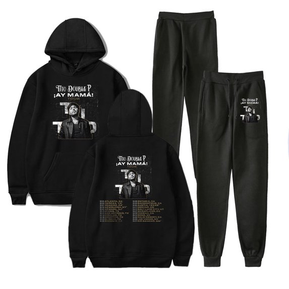Tito Double P AY MAMA TOUR Hoodie Pants Sets Merch Men/Women Sweatshirt Pants Two Piece Set Streetwear